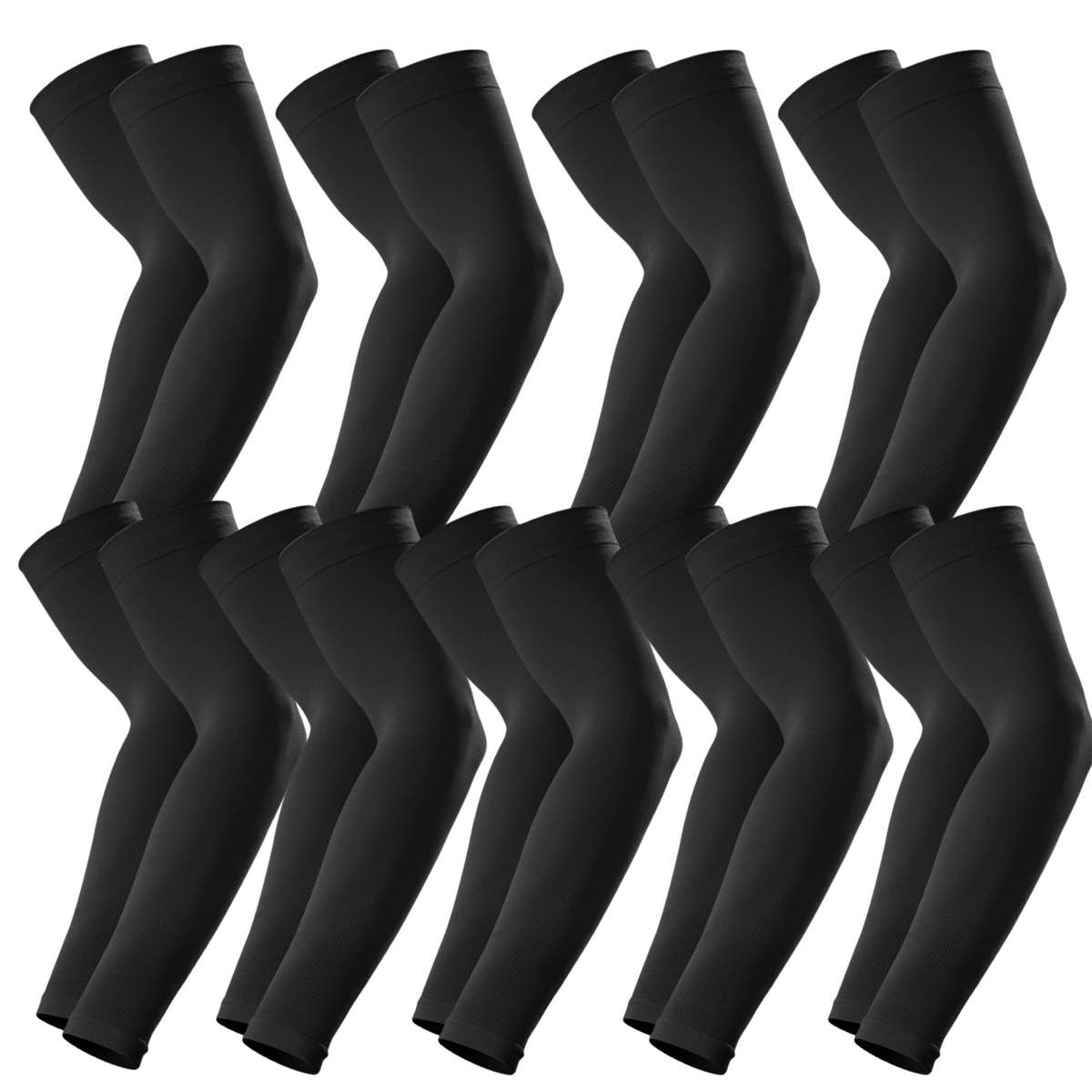Sunscreen Sleeves Color 5 Pairs Black 4 Pairs White