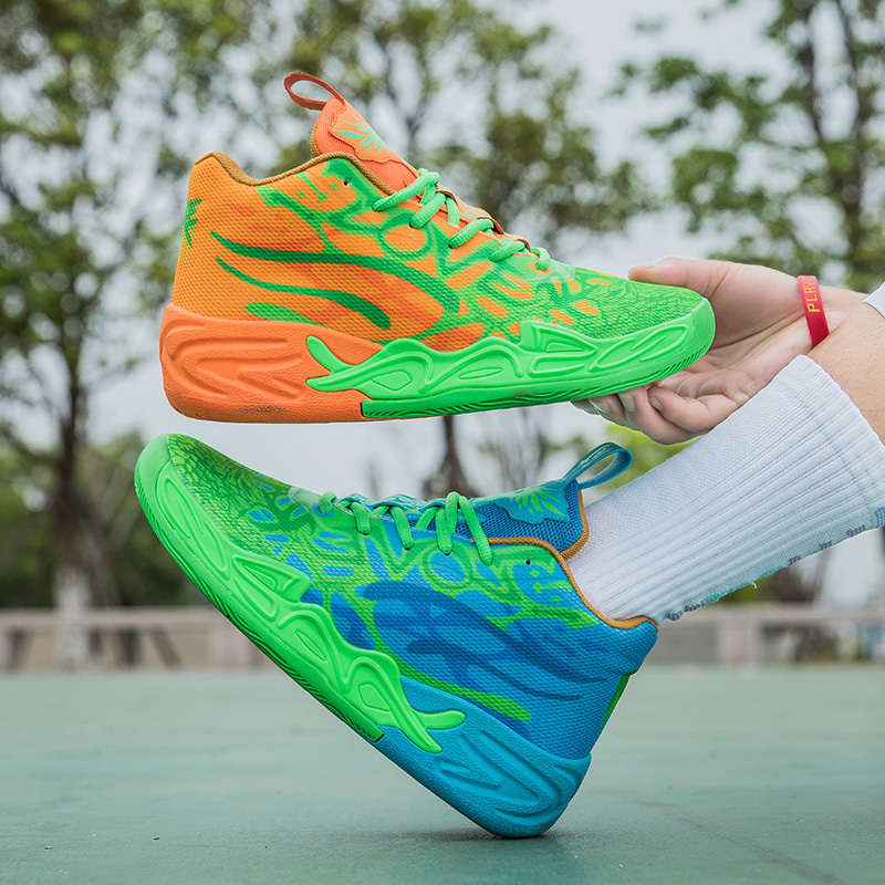 Basketball Shoes Color Mandarin Duckorange  Orchid Sizeuk 5