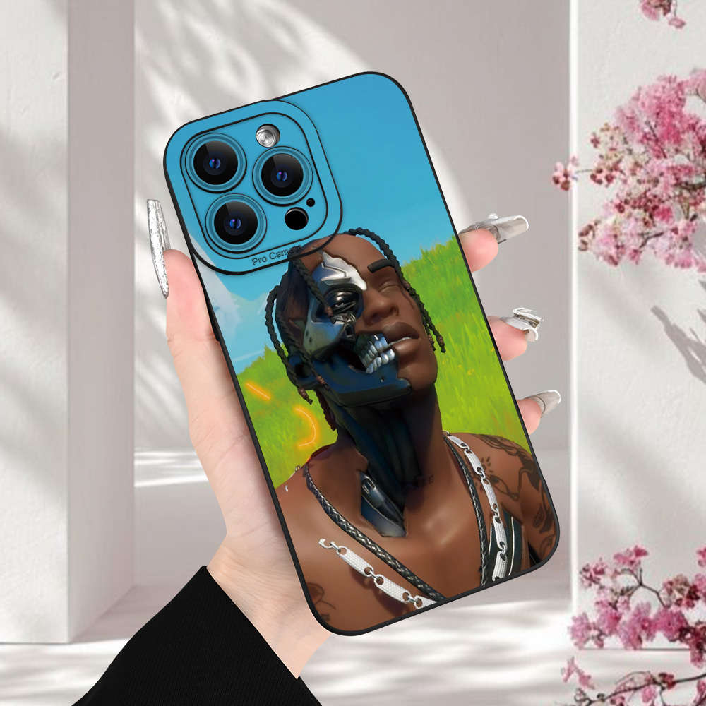 1Pc Black For iPhone 14 Dreadlock RAP Boy Phone Case