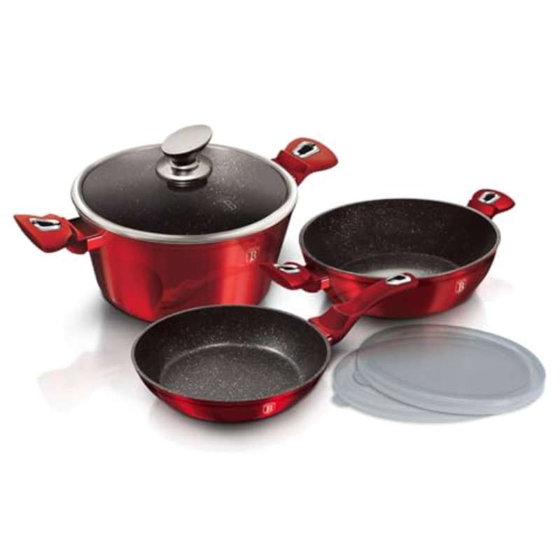 Cookware Pot Color Burgundy