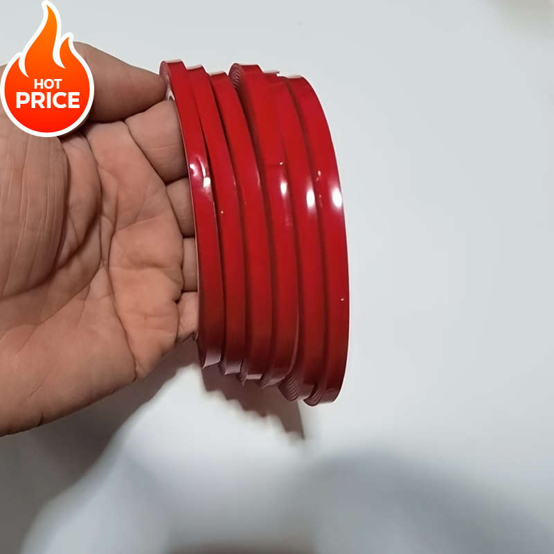 Doublesided Tape Color Red Size6 Pcs