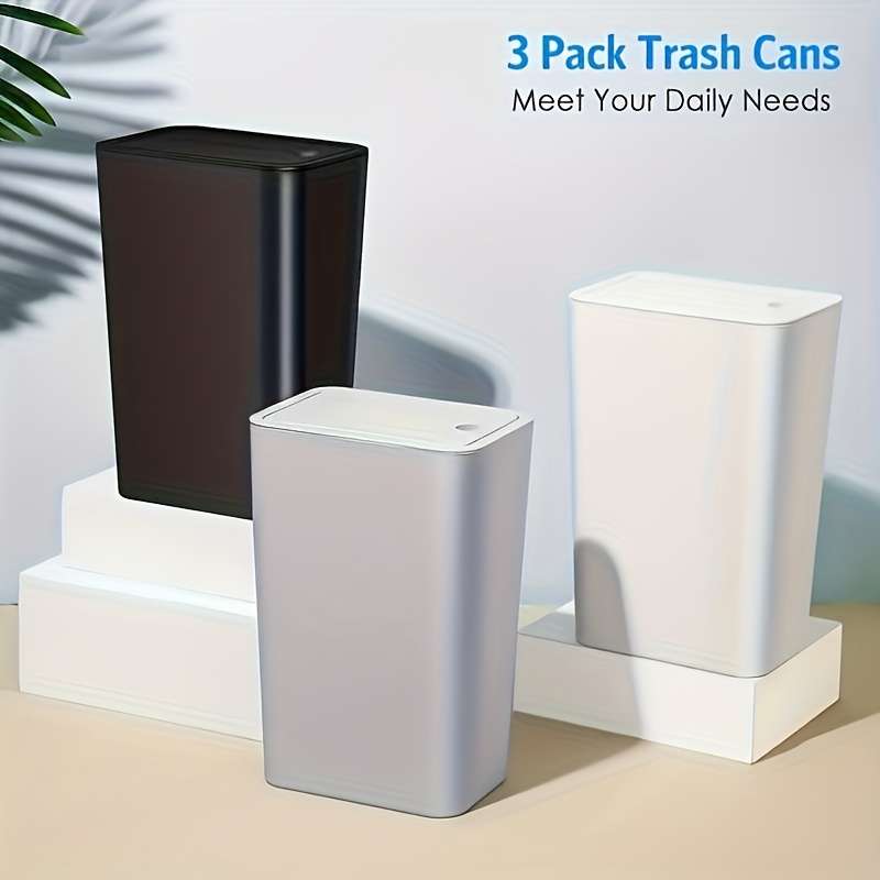 Garbage Can Color White D