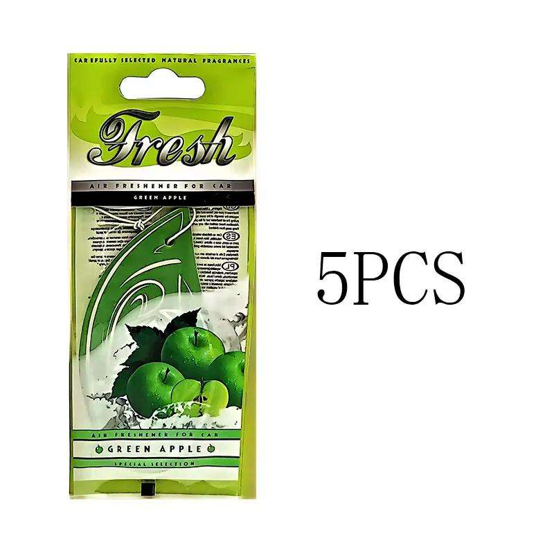 Car Interior Decor Items 5Pcs Green Apple