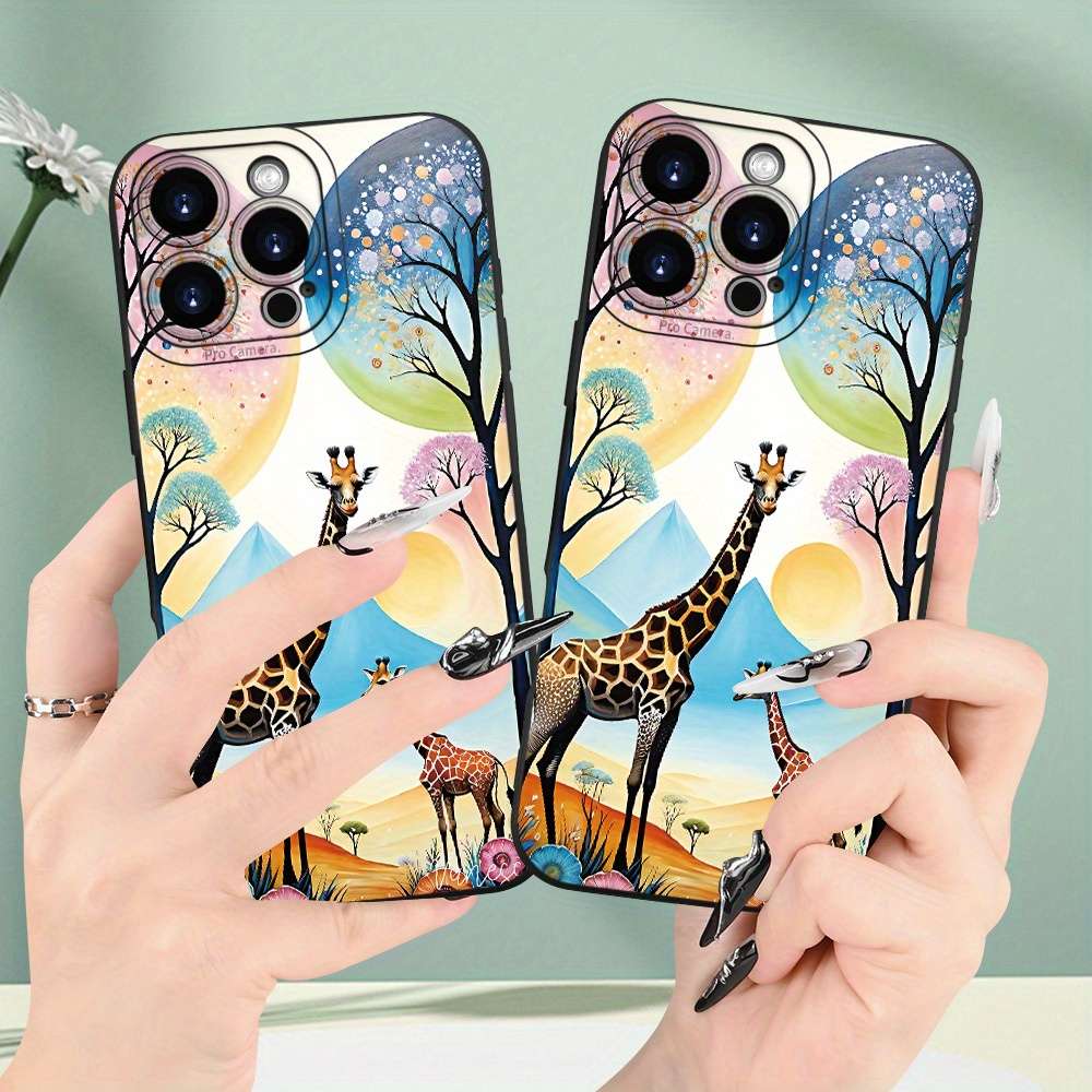 1Pc Black For iPhone SE African Style Phone Case