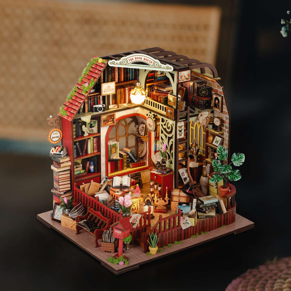 Building Toy Architectural Model Toy Set Style Bookstore