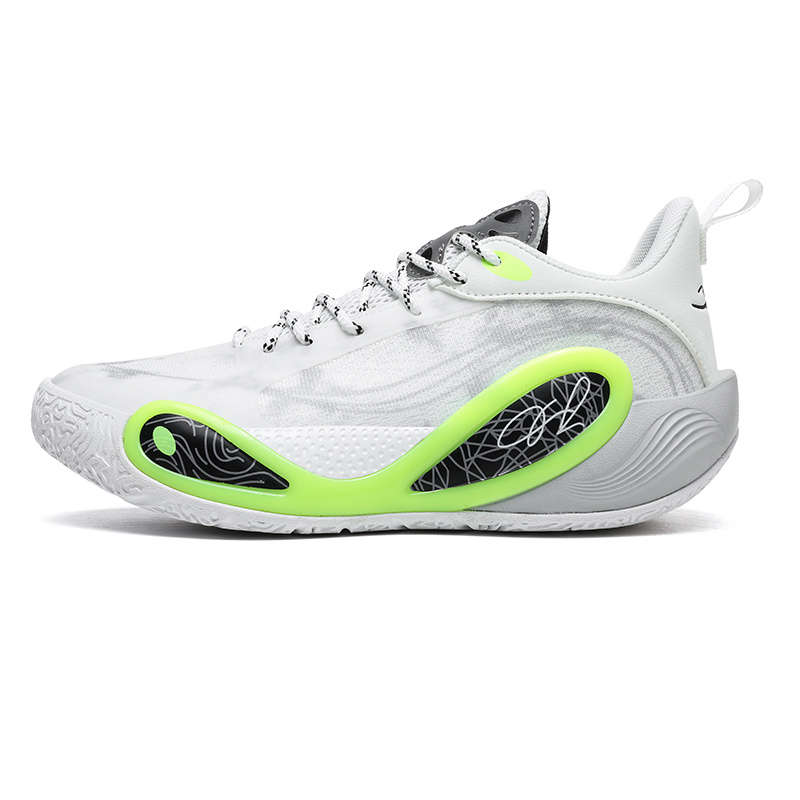 Basketball Shoes Color White And Green Sizeuk 4.5