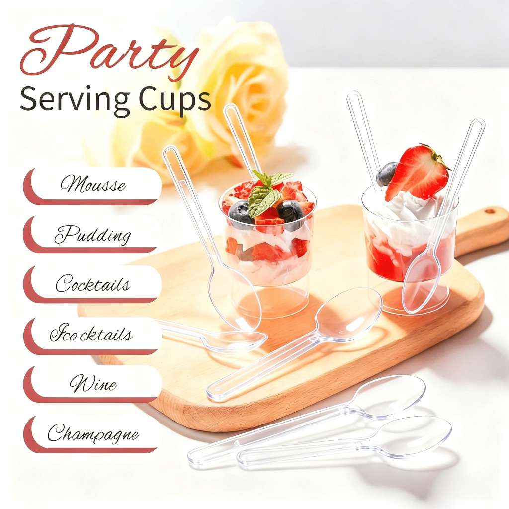 Water Cup Quantity Pack Of 40  20 Cups   20 Spoons