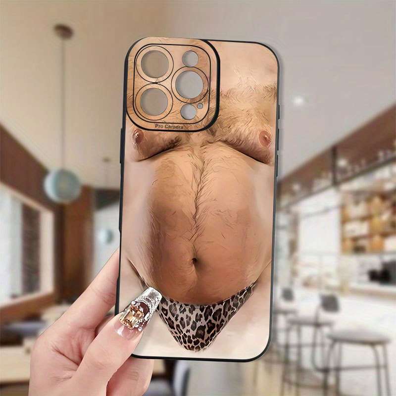 1Pc Black For iPhone 15 Plus Stylish Phone Case