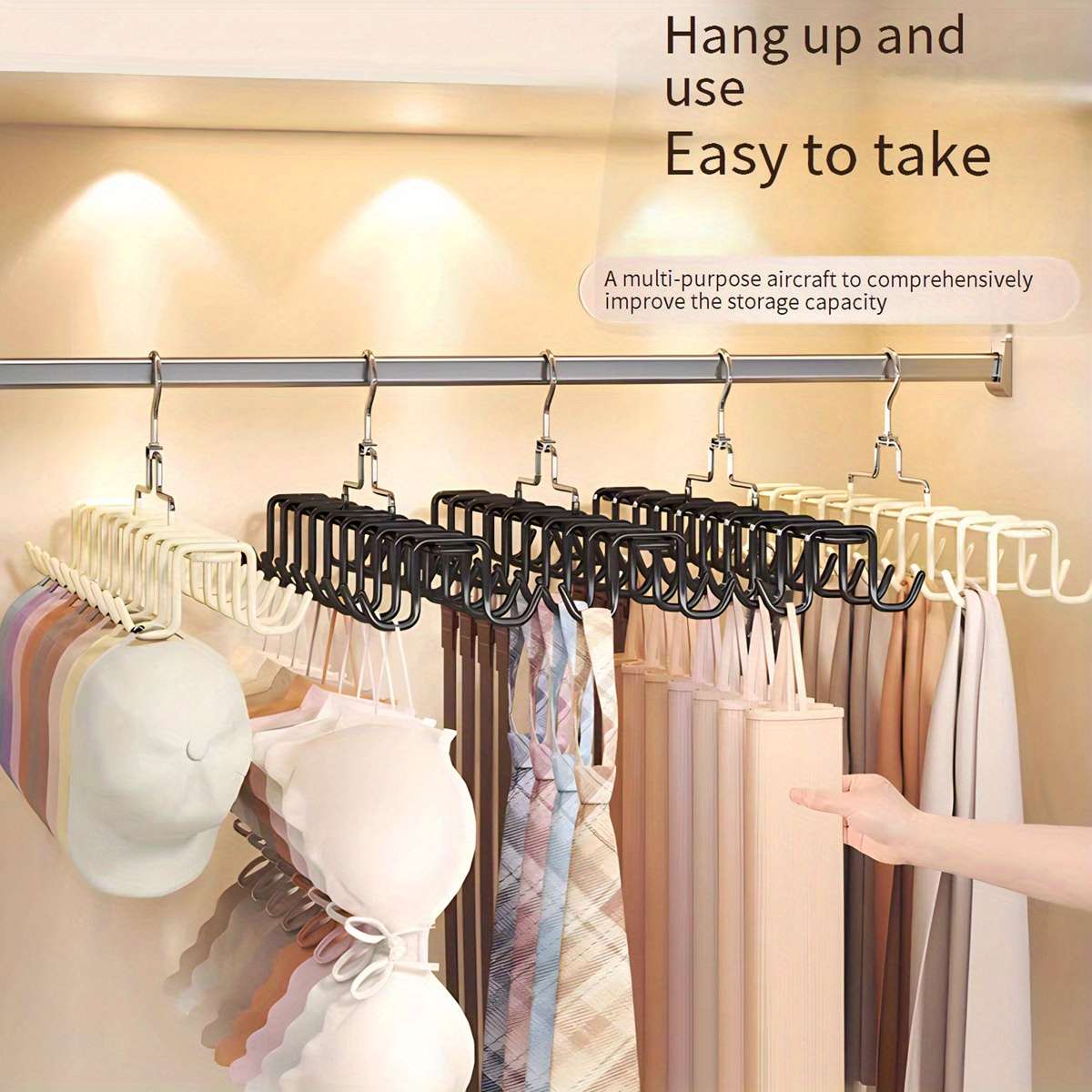 Clothes Rack Apricot2Pcs