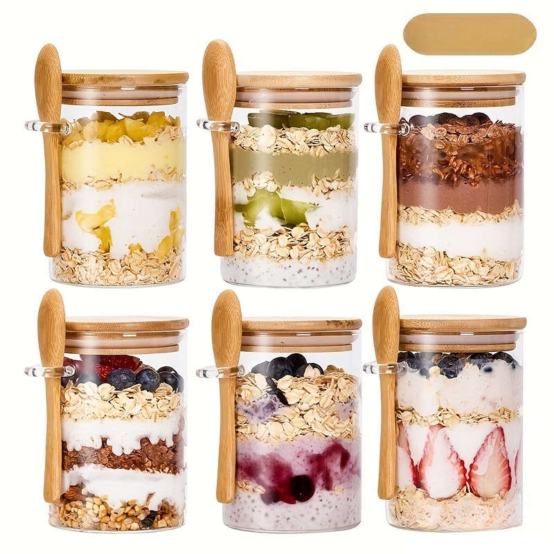 Sealed Jar Quantity 6Pcs With Spoon Canisters