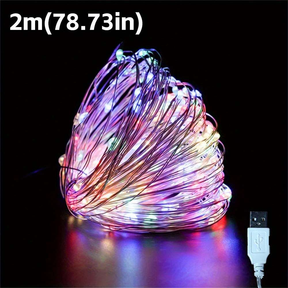 Christmas Lights Colorful Model 2 Meters 20 Lights