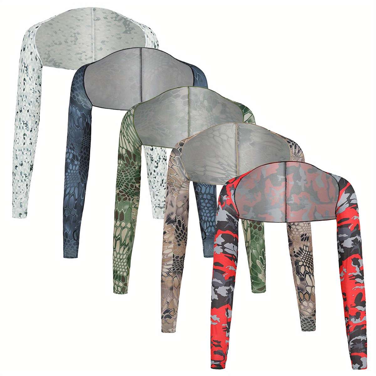 7Pcs Set Ice Sliky Fiber Fabric Sleeve