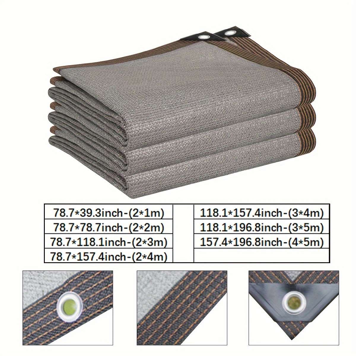 Shade Net Size Gray 78.7*78.7Inch2*2M