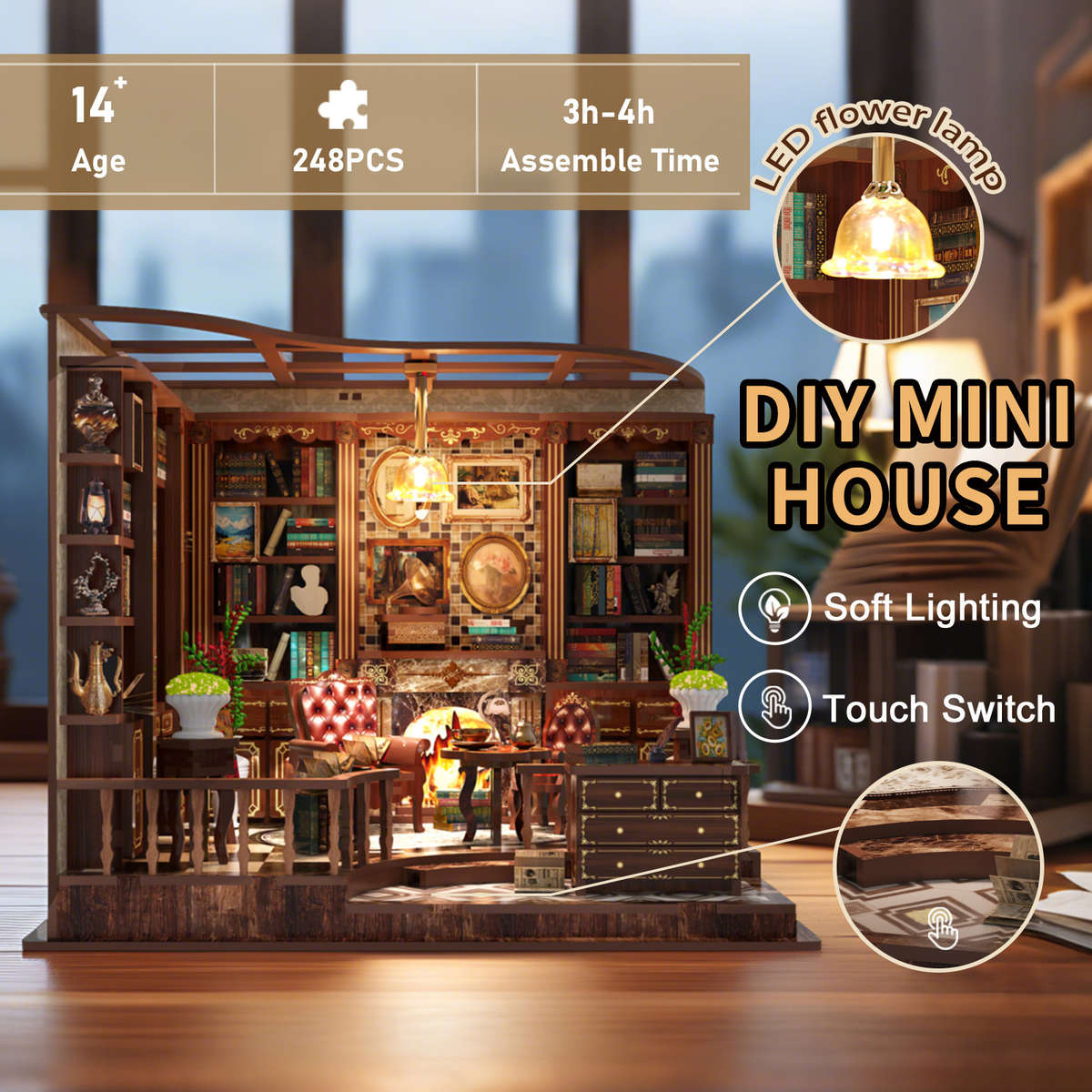3D House Puzzle Model Model Left Bank Bookstore