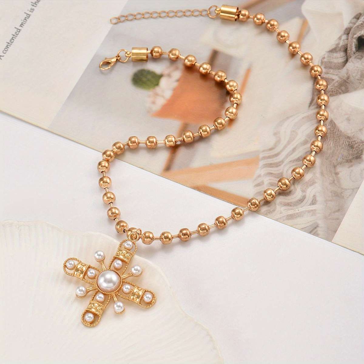 Womens Necklace Color White Quantity 1Pc