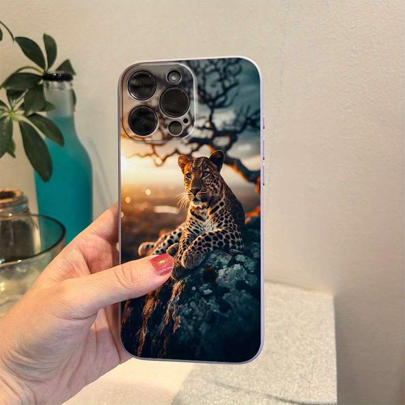 1Pc Blue For iPhone 14 Plus African Savanna Phone Case