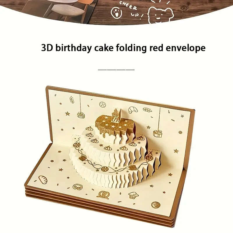 Greeting Cards Items 3D Cash Folding Envelope