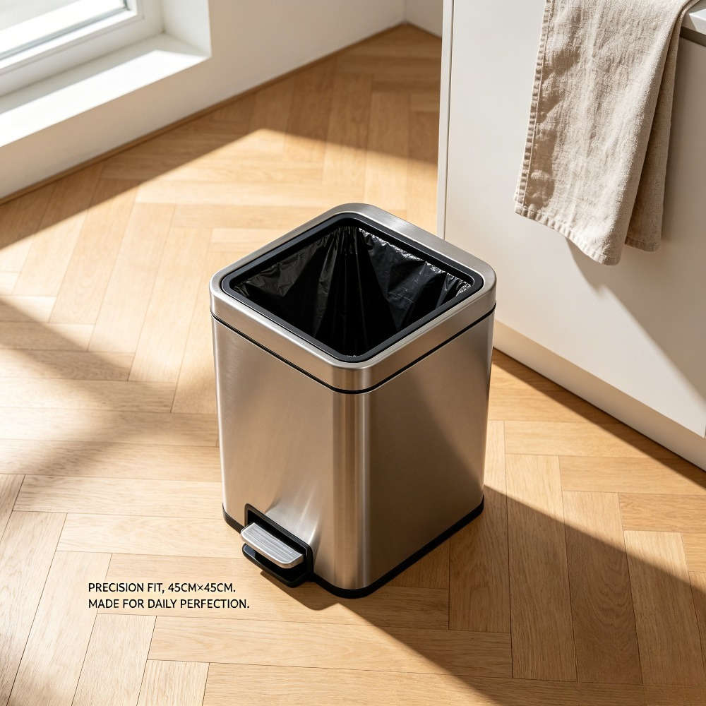 Trash Bag5 Rolls100 Pieces Black