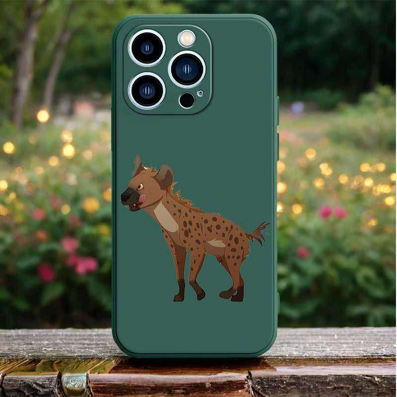 1Pc Black For iPhone 7 Plus 8 Plus African Wild Dog Phone Case