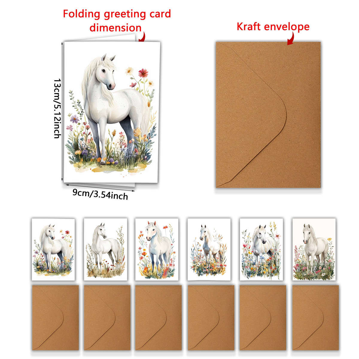 Greeting Cards Quantity 6Pcs