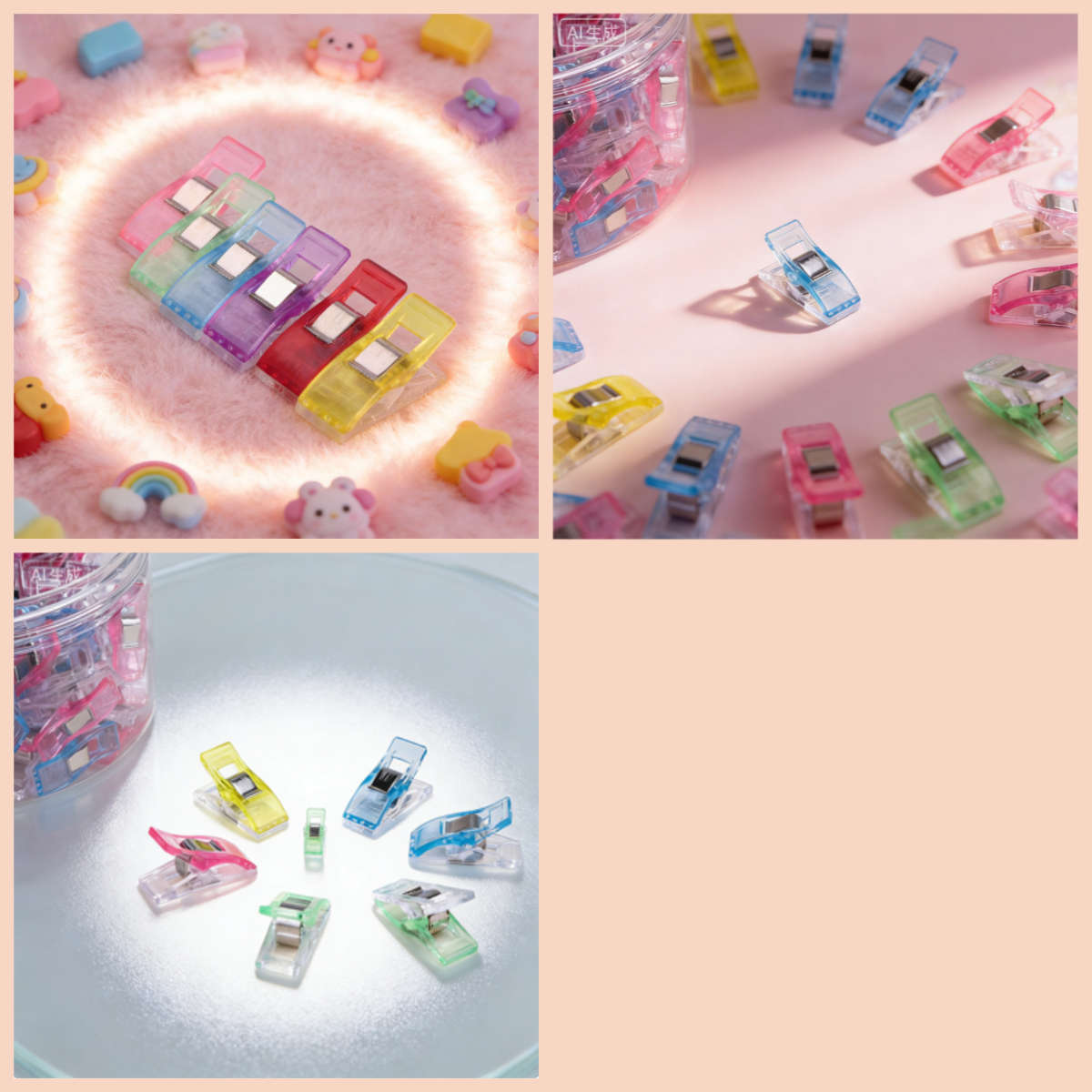Clip Assorted Varieties Quantity 6 Pieces