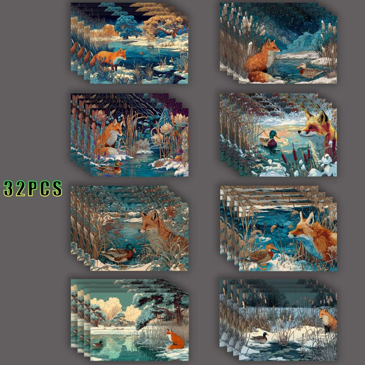 Greeting Cards Quantity 32Pcs