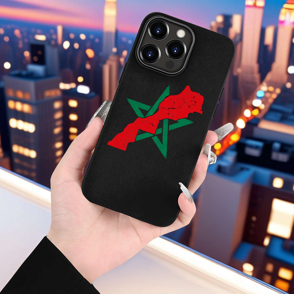 1Pc Black For iPhone 7 Plus 8 Plus Moroccan Style Star Map Phone Case