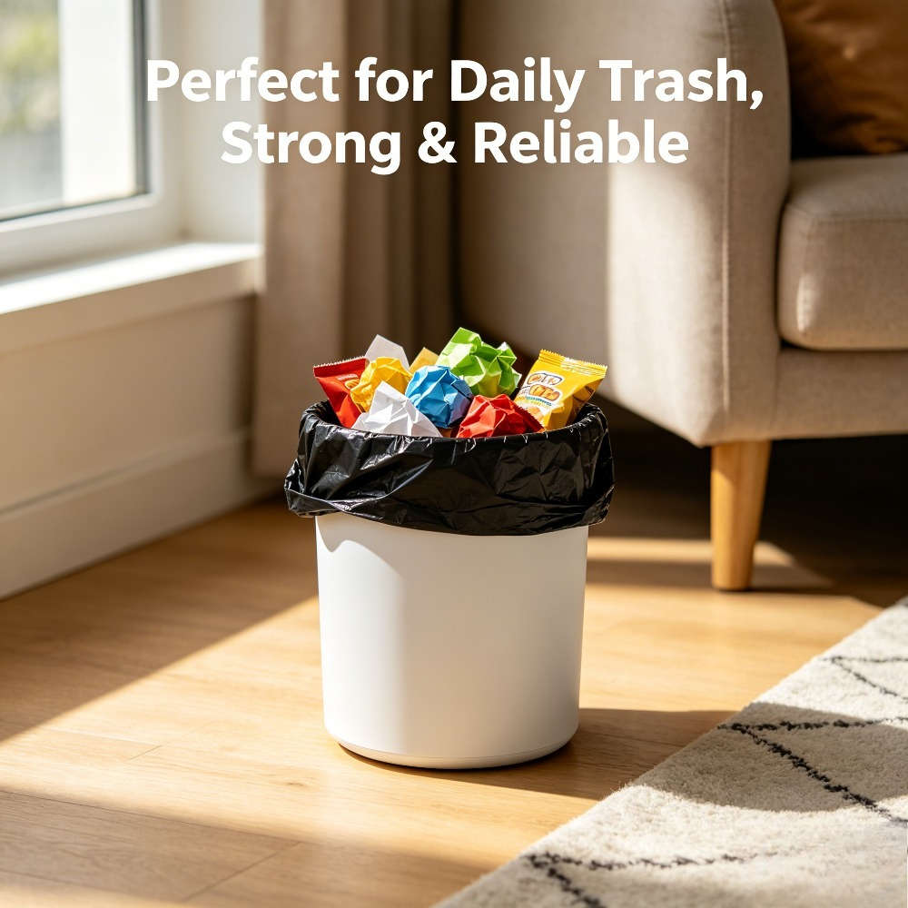 Trash Bag5 Rolls100 Pieces Black