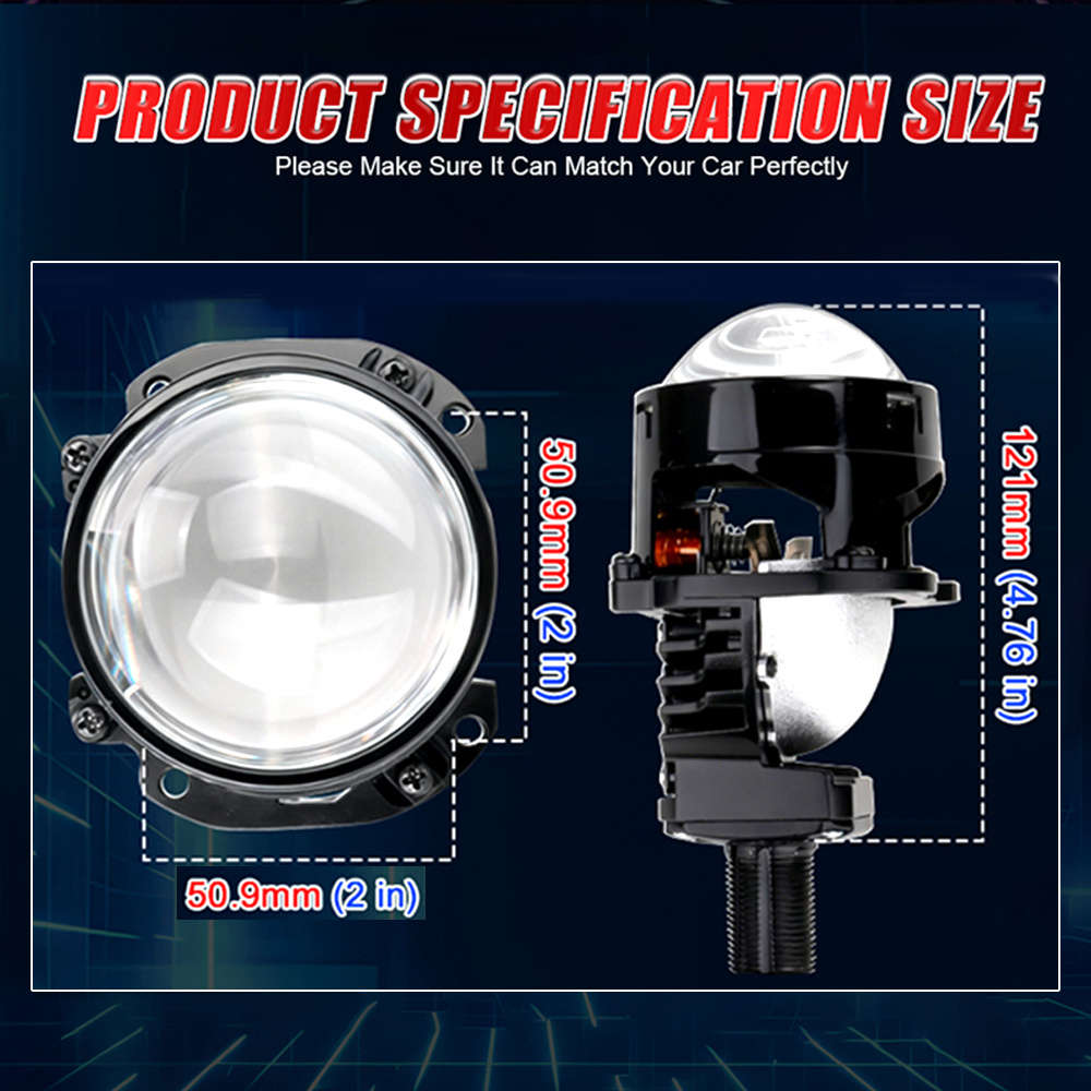 Car Lights Model 2Pcs 6.35Cmws