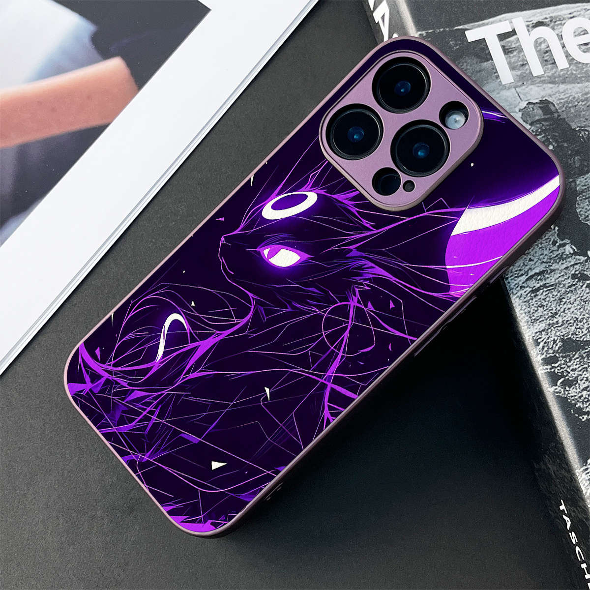 1Pc Mixed Color For iPhone 15 Pro Max Faux Leather Phone Case