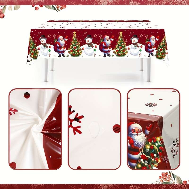 Christmas Tablecloth Color Mixed Color Quantity 2Pcs