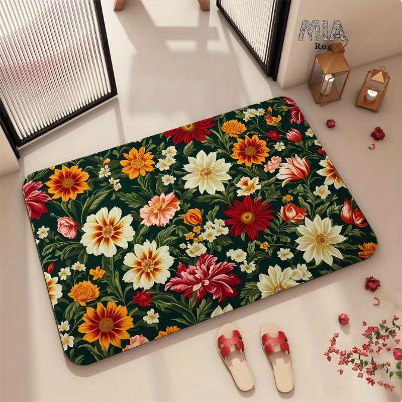 Floor Mats Color Green Size 40X60Cm