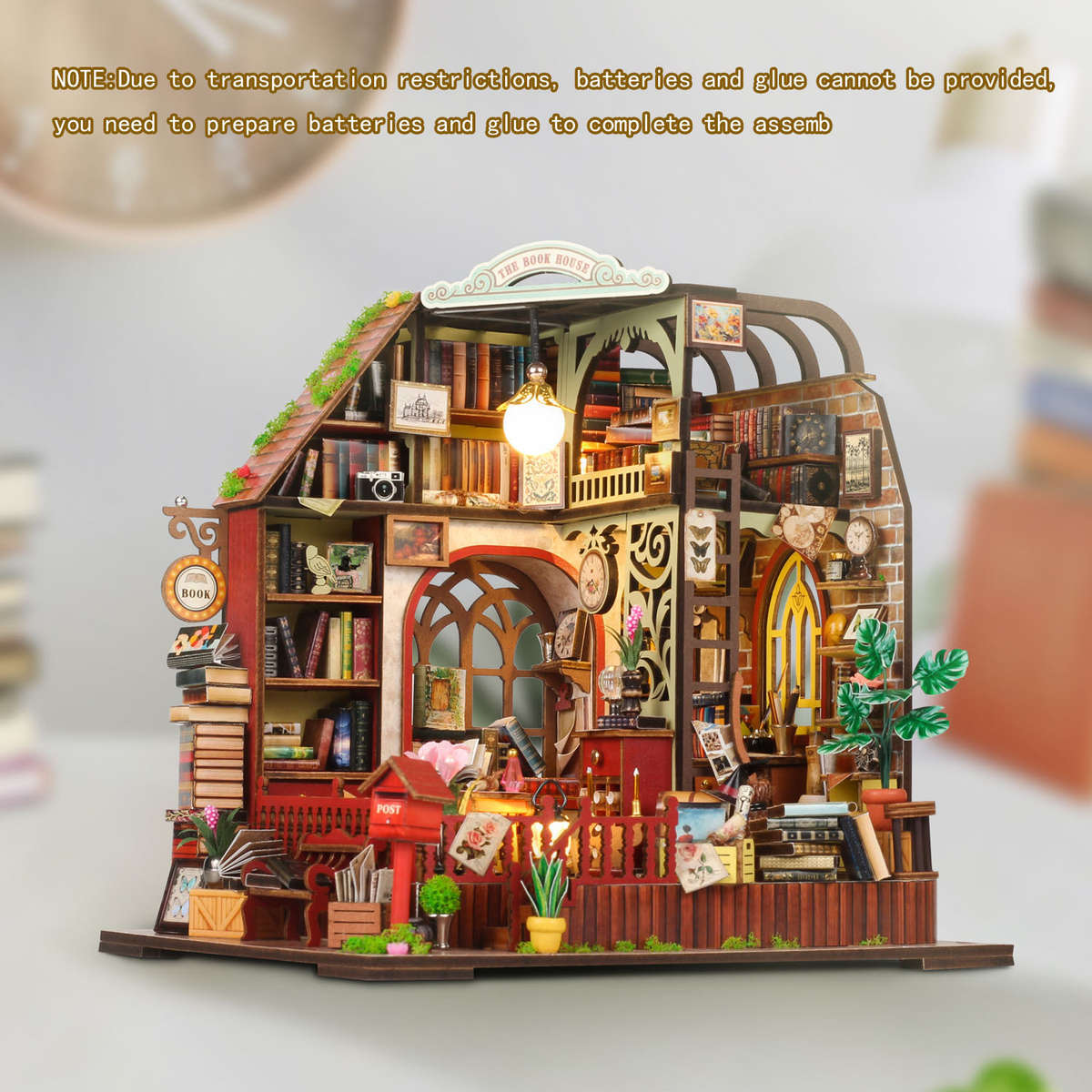 Building Toy Architectural Model Toy Set Style Bookstore