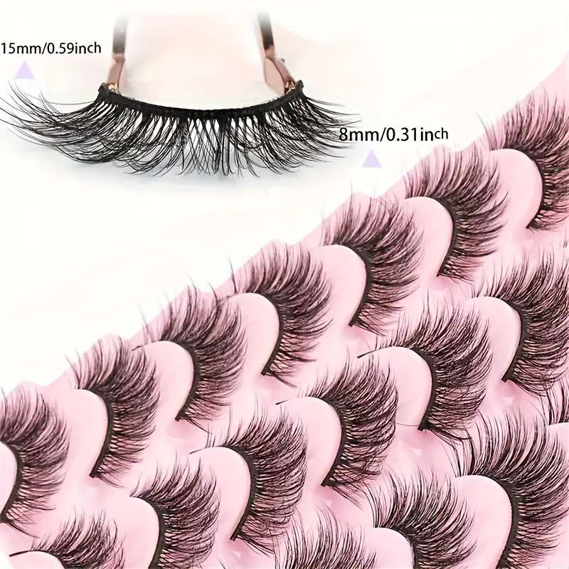 False Eyelashes Color 14 Pairs
