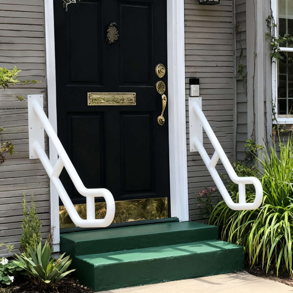 Handrail Color Curved White  2 Pack