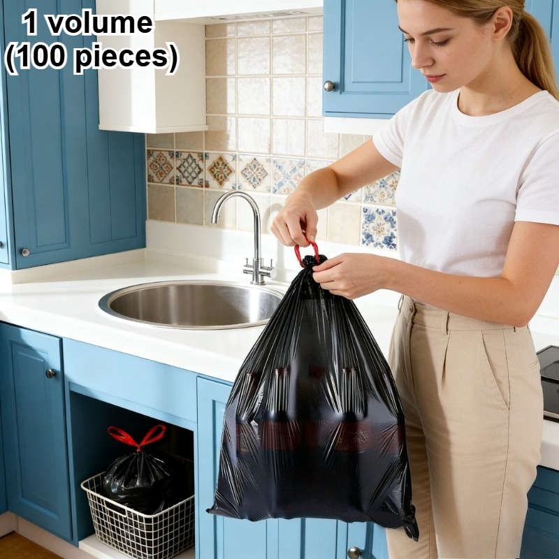Trash Bagblacksize1 Roll100 Pieces