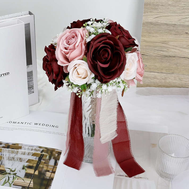 Wedding Supplies Color Burgundy & Dusty Pink