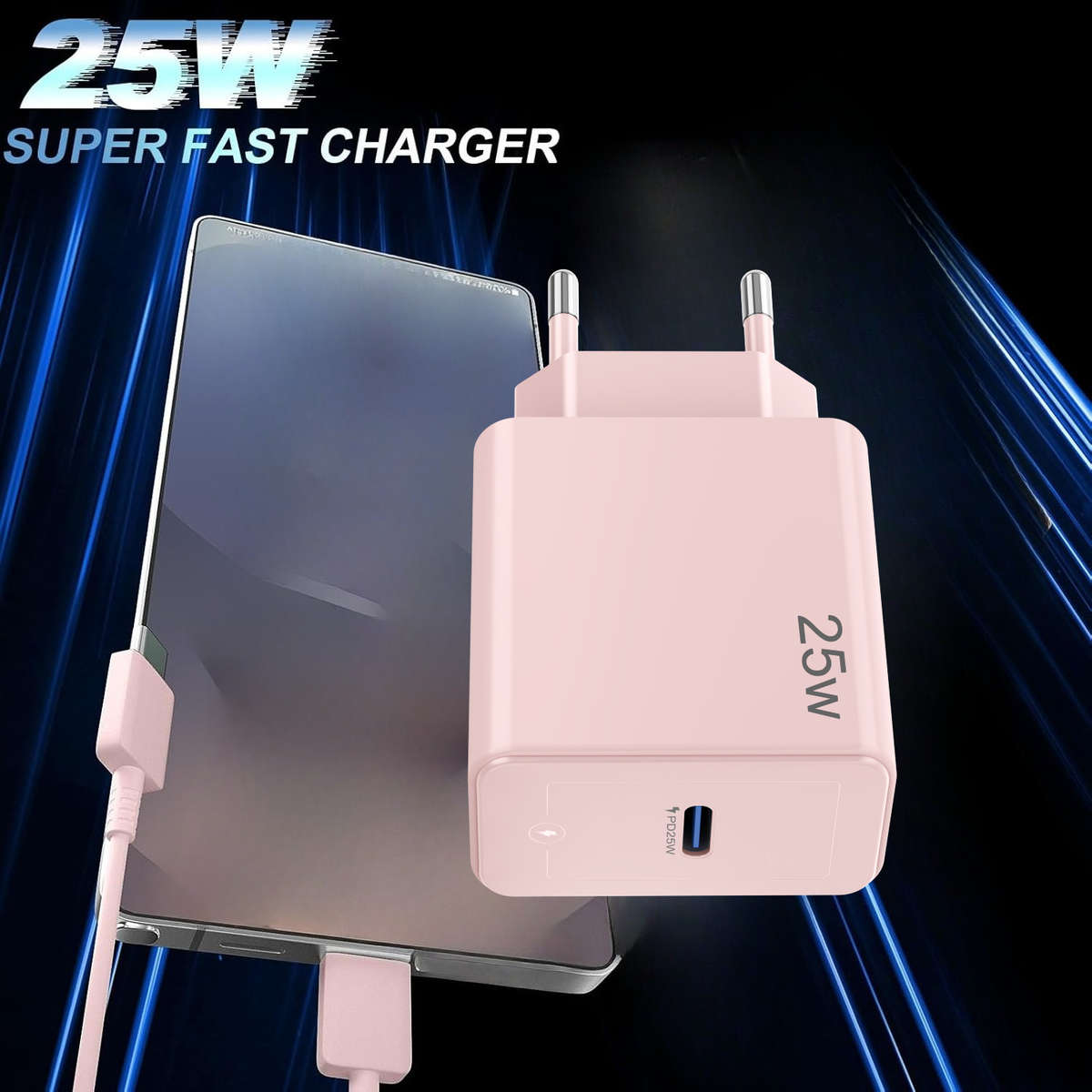 Charger Items Pink Charger Add 1.5M Cable