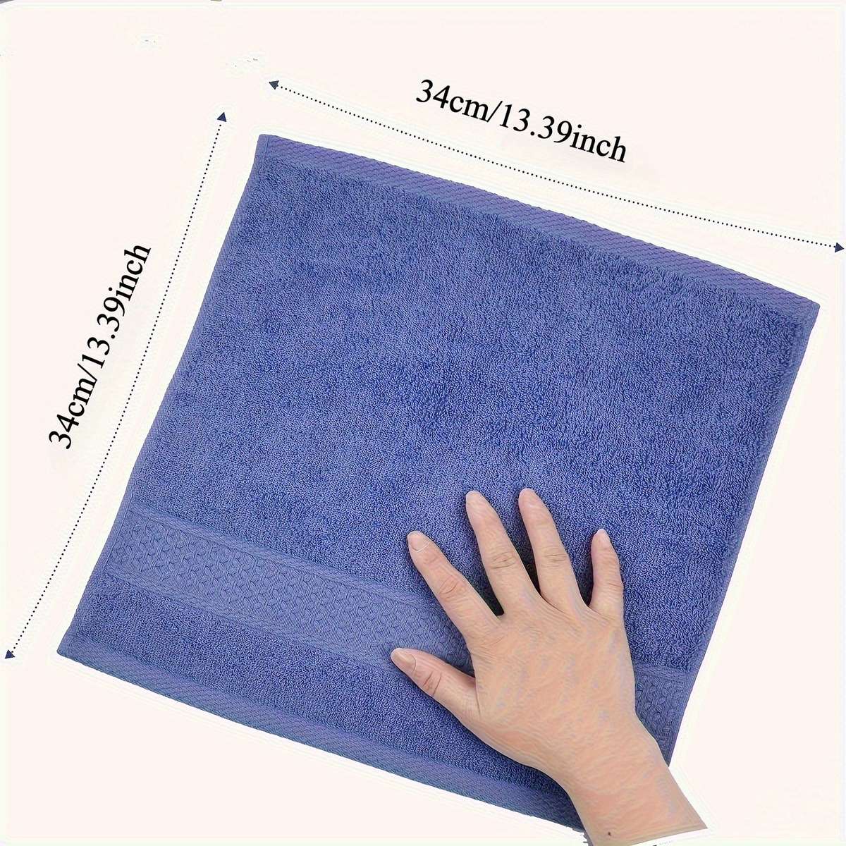 Towel Items 6Piece Sky Blue Square Scarf