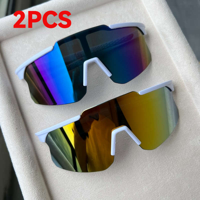 Cycling Glasses Color White Frame Blue Mercury  Black Frame Mercury