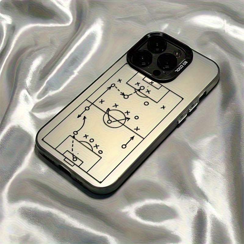 1Pc Black For iPhone 13 Soccer Tactical Phone Case