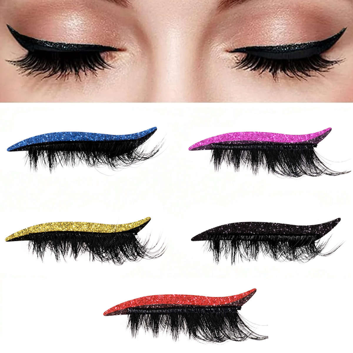 4 Pairs Natural Individual Lashes Color Style C