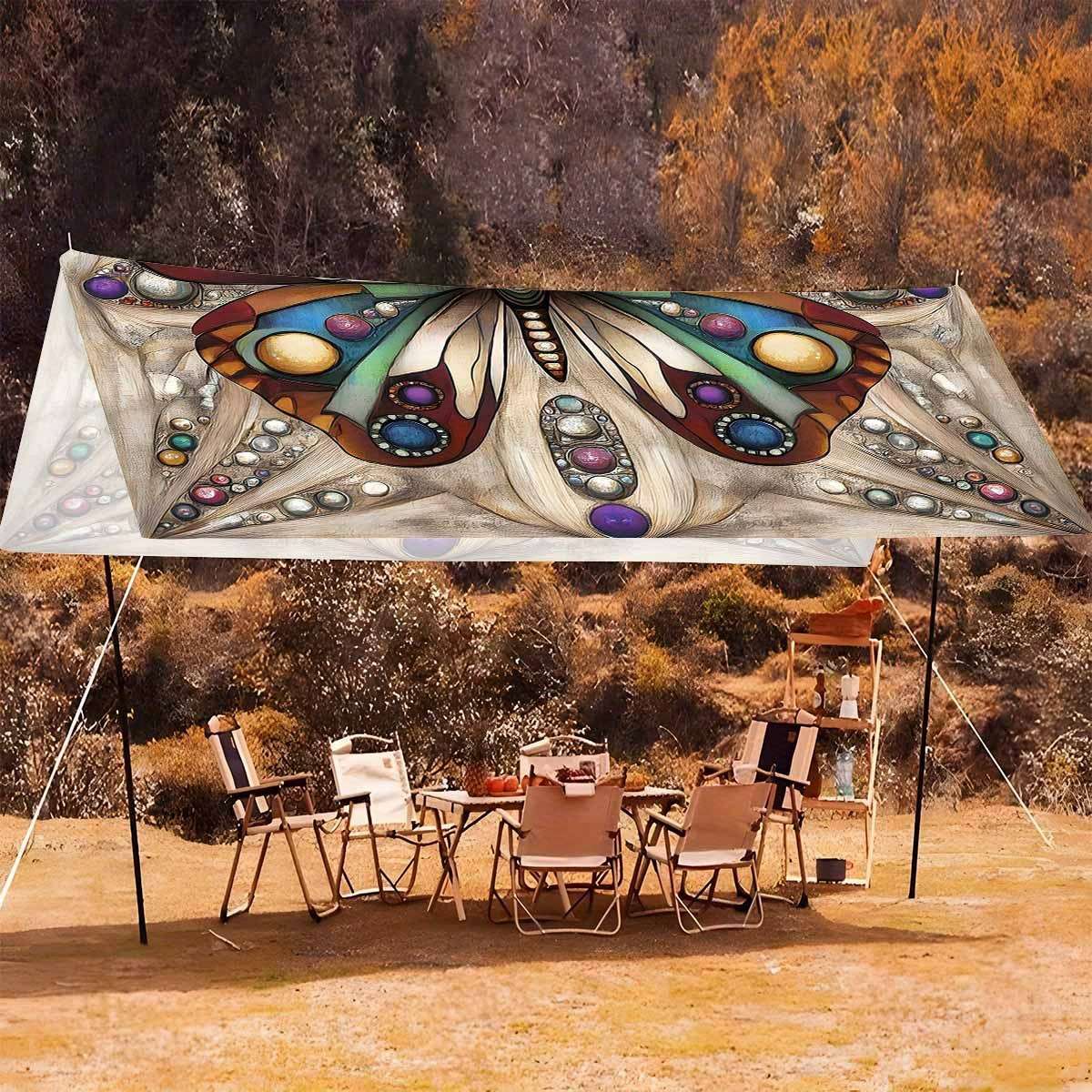Durable All Season Lightweight Portable Outdoor Canopy Tent Mat Awning 4