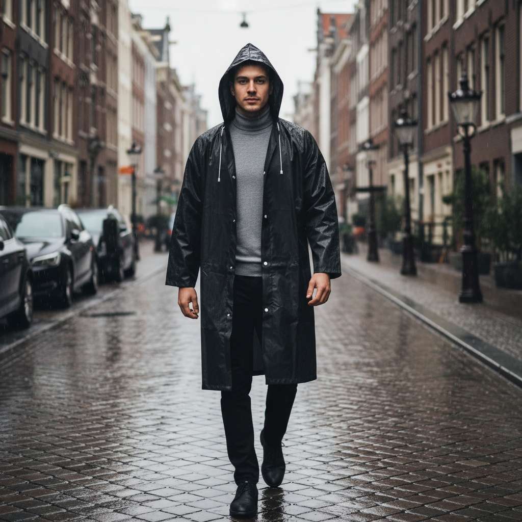 Raincoat Standard Size Universally Applicable Style Men'S And Women'S Universal Windproof Ride