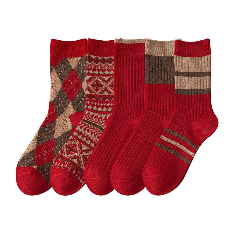 Women S Socks Color 5Pairs Mixed Colors Size Onesize
