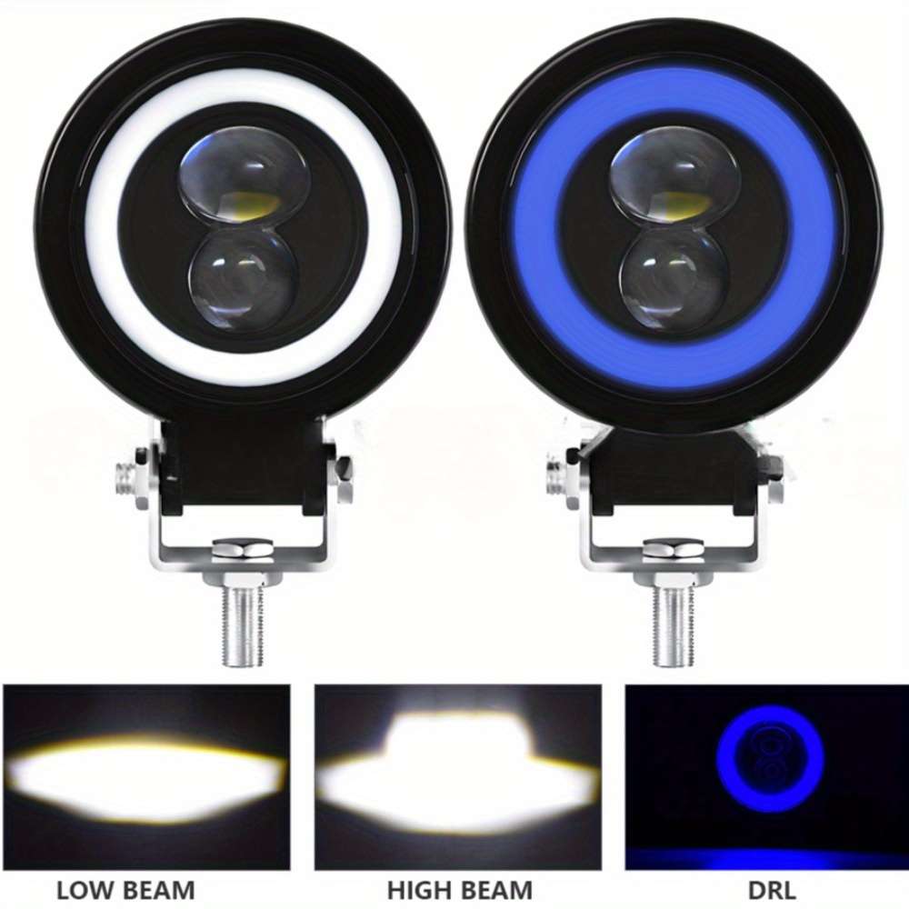 Car Lights Color 2Pcs White White