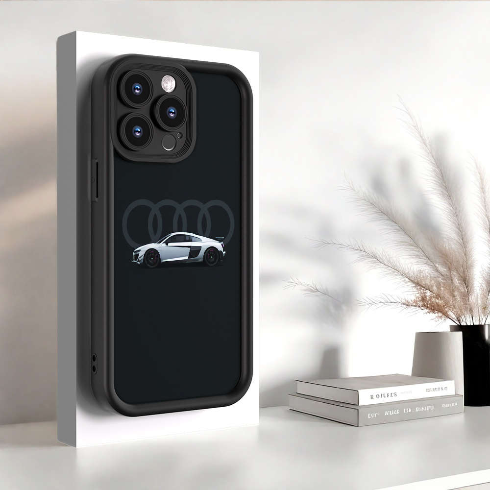 1Pc Black For iPhone 16e Car Pattern Phone Case