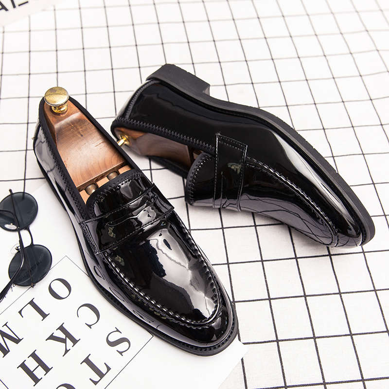 Mens Leather Shoes Color Black Sizeuk 7