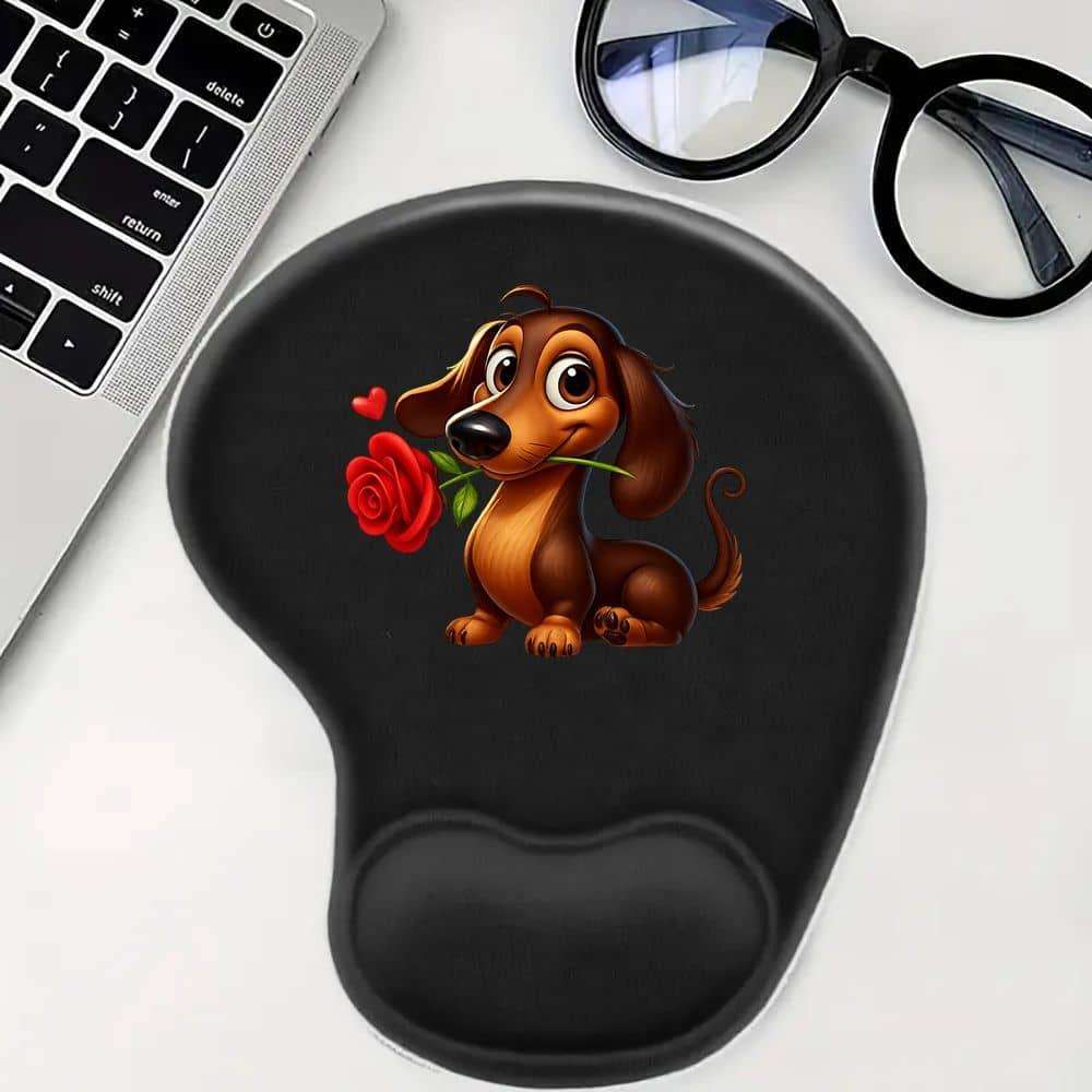 Professional Thickened Adorable Dachshund Rose Cute Mouse For Graphic Designers