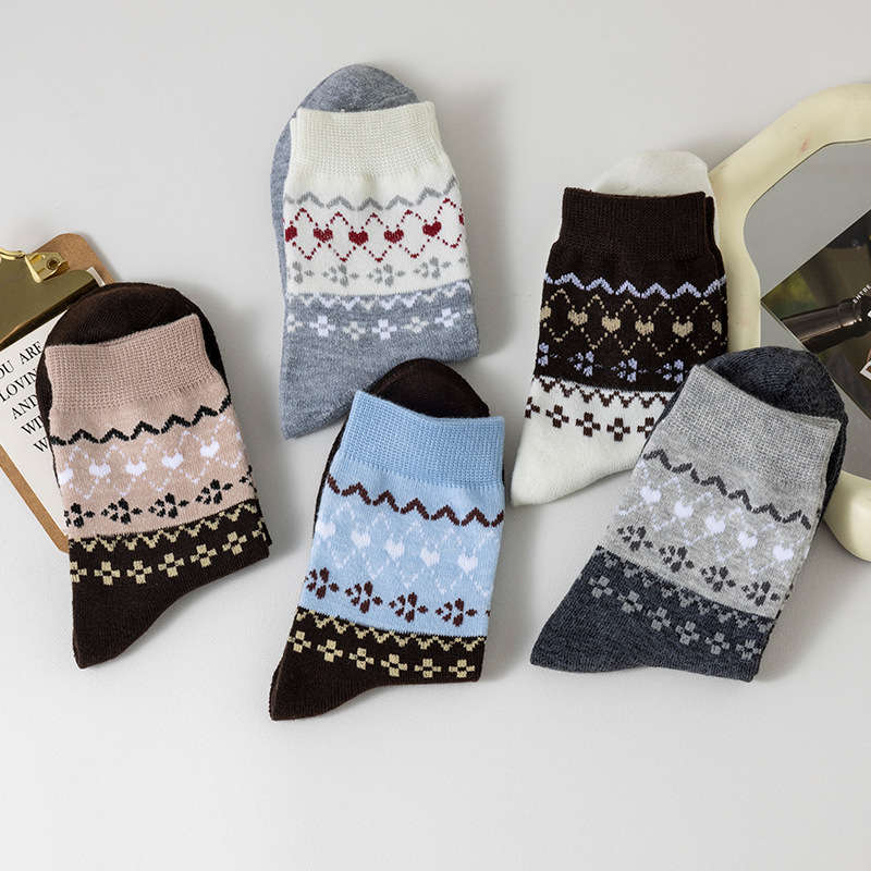 Women S Socks Color Mixed Color 5 Pairs Size Onesize